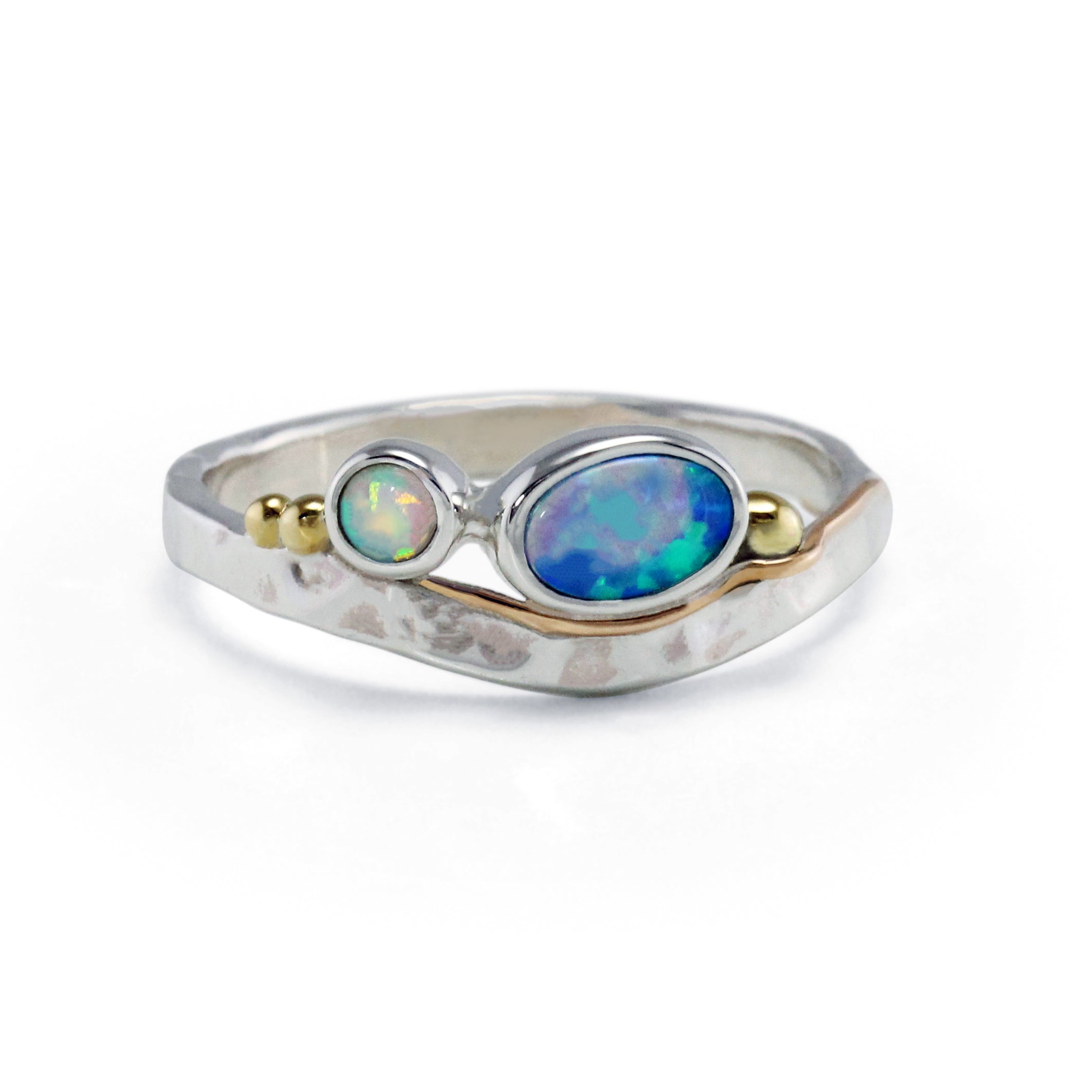 Opal in sale silver ring